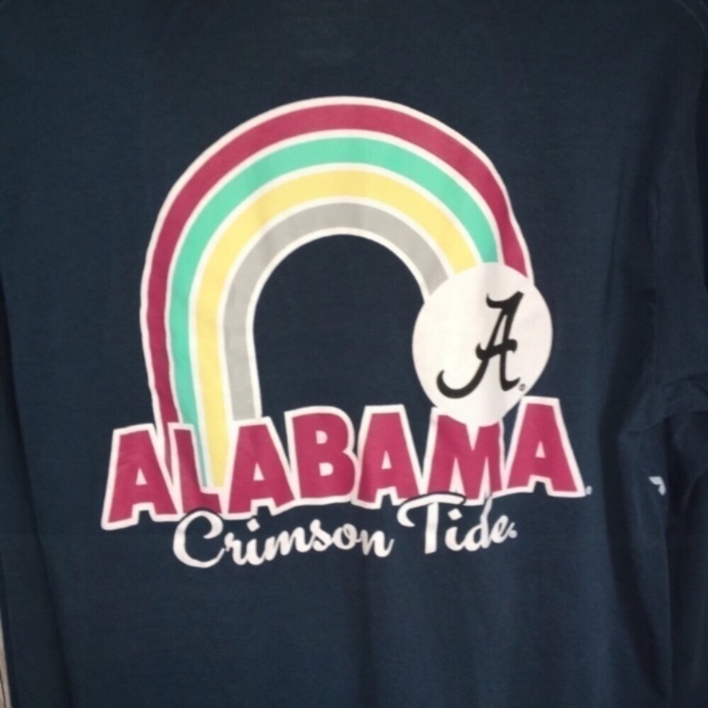 Champion Alabama Crimson Tide Long Sleeve Tee Women’s Large Blue Teal NCAA - Picture 3 of 5